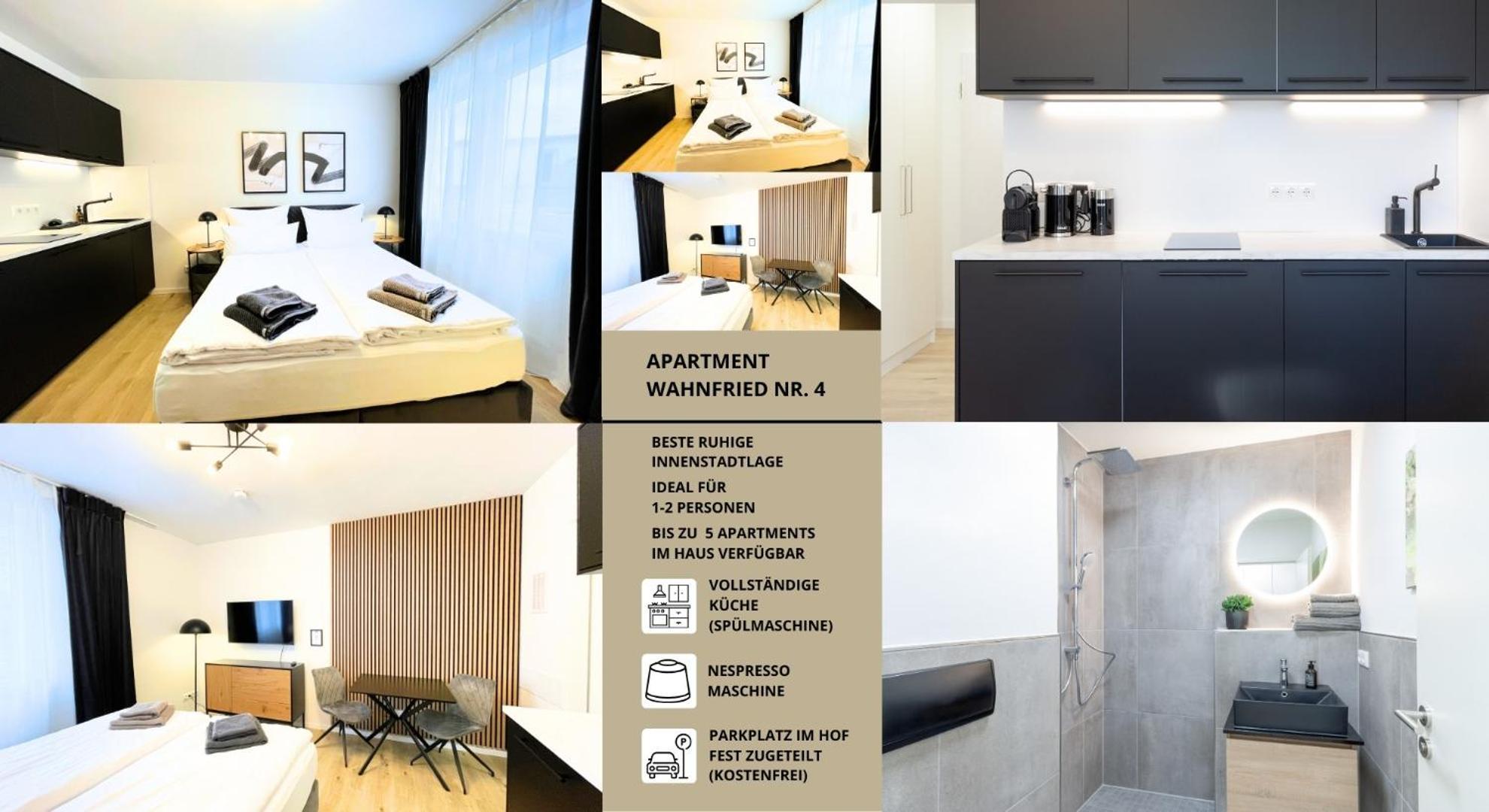 Apartment Wahnfried No4 - Zentral Wohnen Mit Kueche Und Duschbad, Parkplatz, 300M Zur Fussgaengerzone Bayreuth Luaran gambar